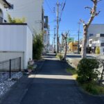 北側歩道部分です。