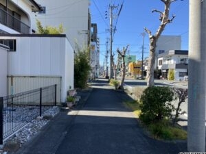 北側歩道部分です。