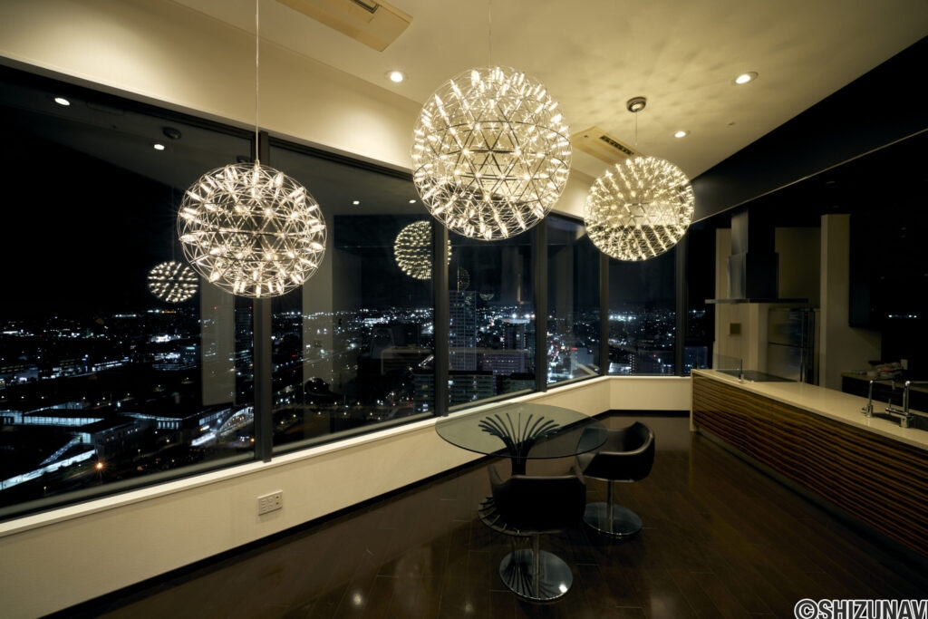 リビングからの眺望　夜