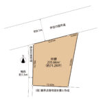 伊豆の国市長岡　売り土地　土地形状図