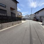 上土狩前面道路