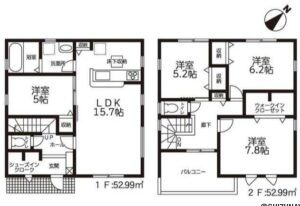 【2026.5完成予定】リーブルガーデン駿河区用宗1丁目　新築一戸建て　の物件画像