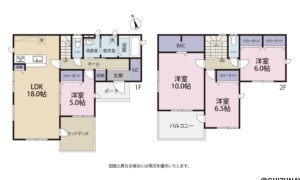 全部屋南向きで日当たりの良い室内空間です。