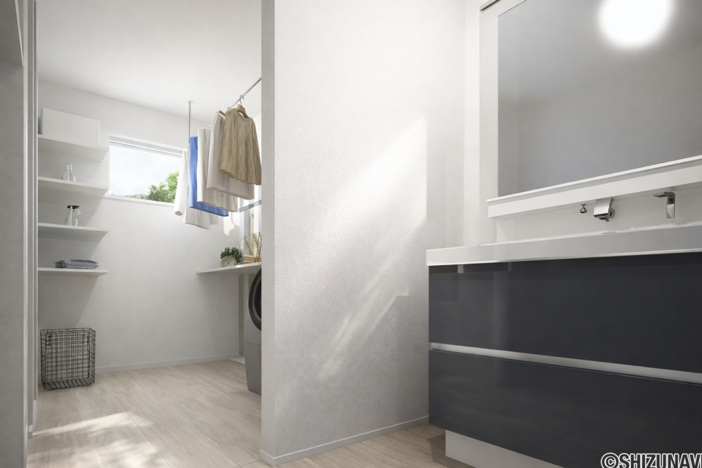 【B棟】洗面イメージパース