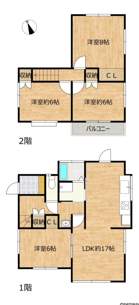川成島間取り図の中古住宅4LDK