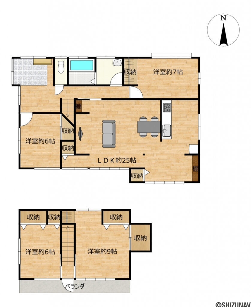 【リフォーム予定／間取り図】和室メインの間取ですが、LDK移動、洋室変更を行い、４LDKの間取に変更予定です。（現地状況により、企画変更になる可能性がございます）