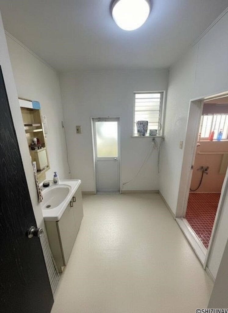 洗面室　家具消し