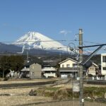 敷地内から見える富士山