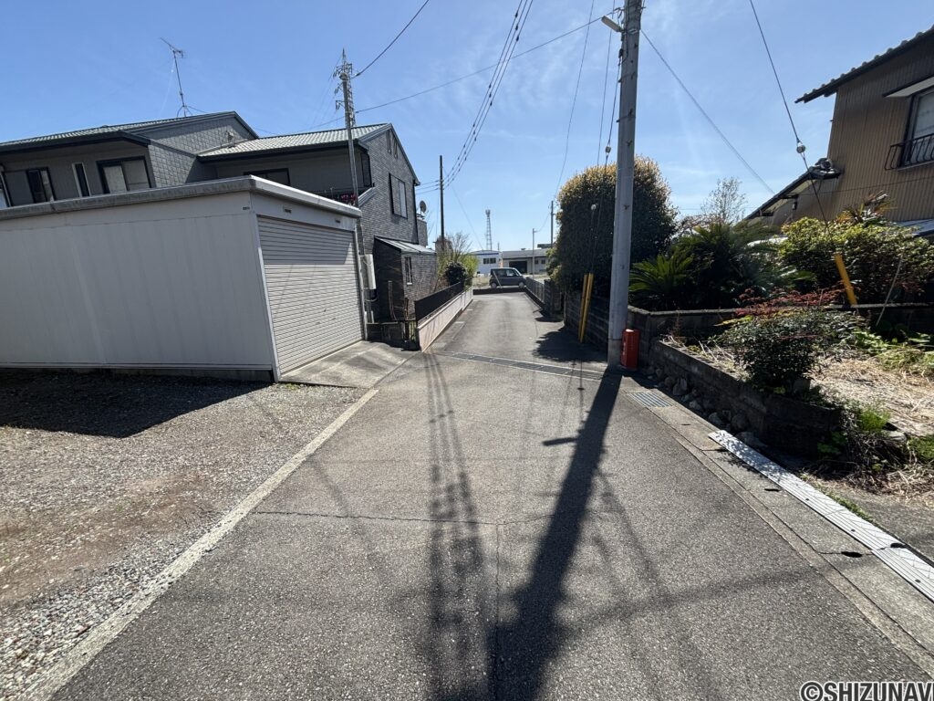 富士市原田土地　前面道路1