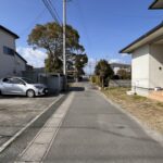 前面道路です。