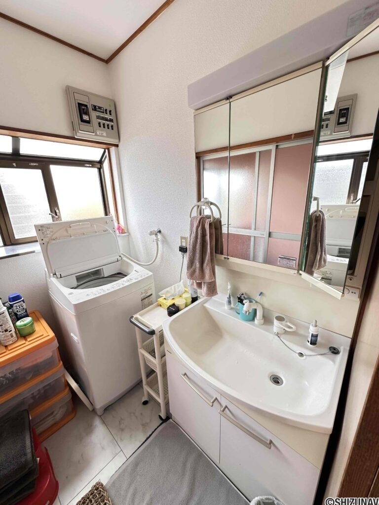 洗面室の様子。