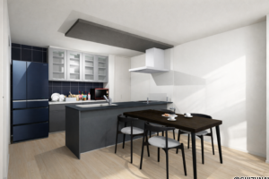 【B棟】LDKイメージパース