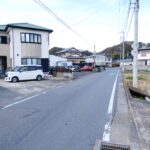 前面道路（南から北）