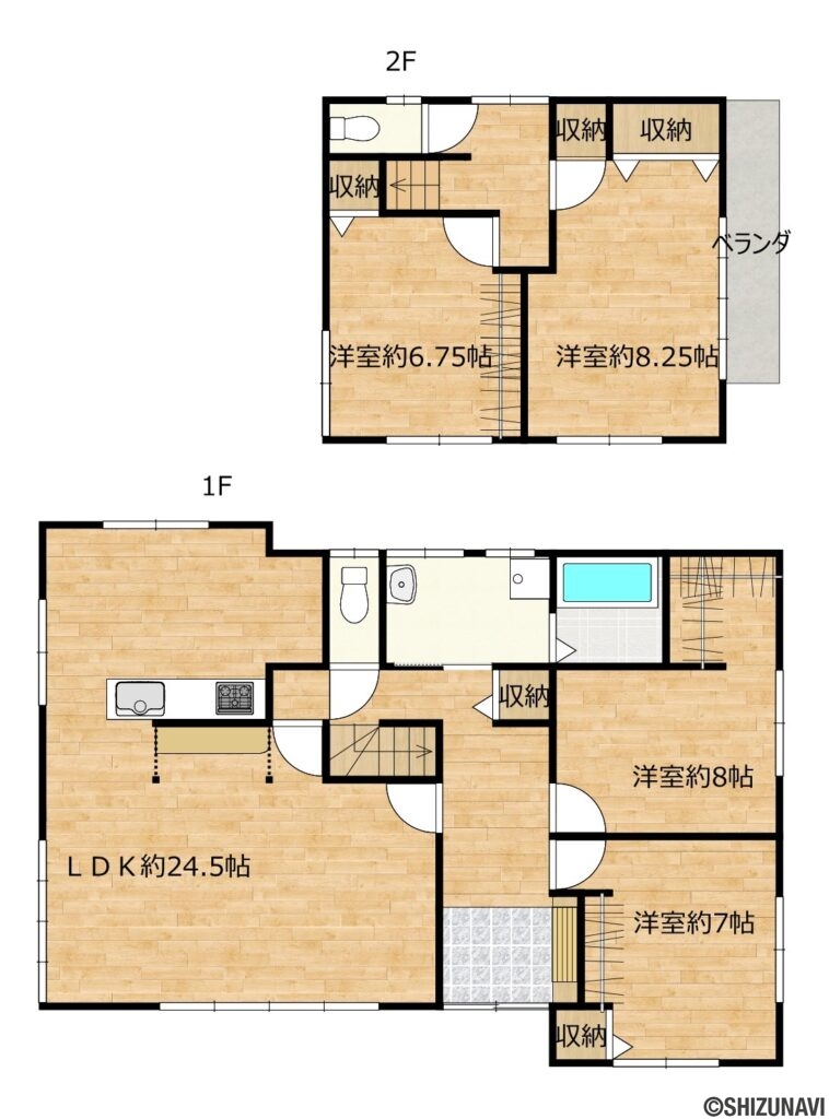 カチタス　下青島　間取り図の中古住宅5DK