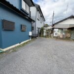 南西側境界、境界ブロックは撤去済み（新規ブロック塀設置してください）