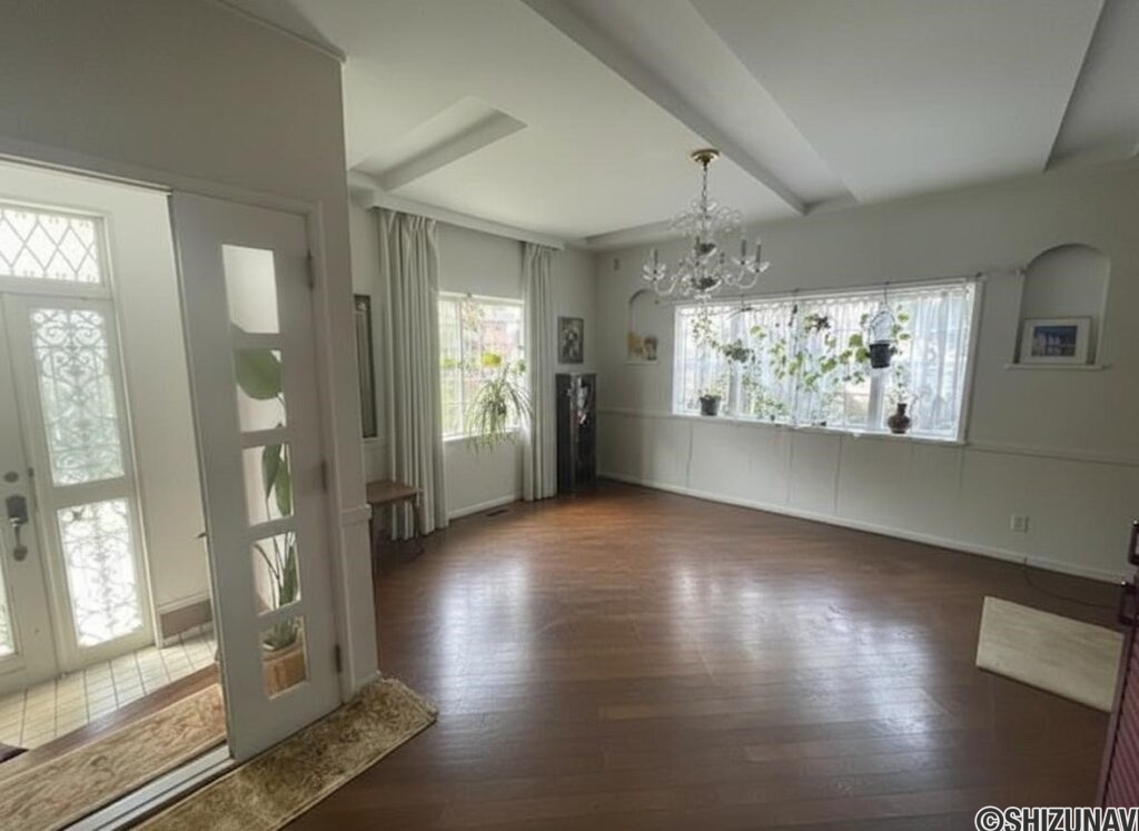 リビング　家具消し