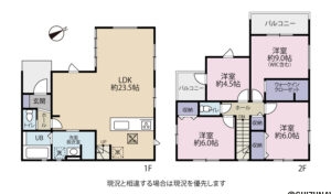 【2026.4完成予定】静岡市葵区羽鳥3期　4LDK　新築一戸建て　の物件画像