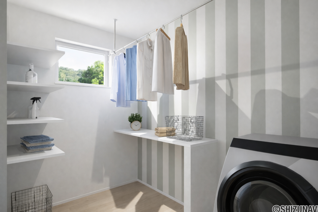 【B棟】脱衣室イメージパース