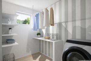 【B棟】脱衣室イメージパース