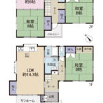 沼津市東間門　中古住宅　間取り図面