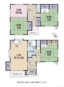 沼津市東間門　中古住宅　間取り図面