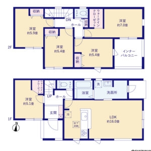 1号棟　間取り図