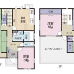 沼津市香貫が丘　中古住宅　間取り図面