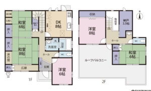 沼津市香貫が丘　中古住宅　間取り図面