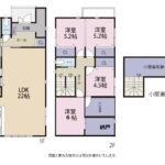二階の洋室は壁を新設することで2部屋に分けることも可能です