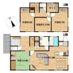 【間取り図（リフォーム後予定図）】フローリング上張り、畳表替え、クロス張替え、水回り設備交換、玄関交換、外壁塗装を行う予定です。1階にも居室（和室）があり、平家のような使い方も可能な間取りとなっております。