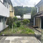 物件の外、家庭菜園スペースの写真です。