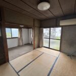1階 キッチン側の和室(6帖)の写真です。