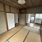 1階 キッチン側の和室(6帖)の写真です。
