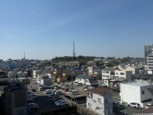 バルコニーからの景色です。