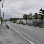 前面道道路（南から北）