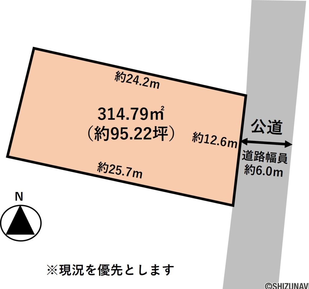 浜松市中央区大蒲町　売土地の画像