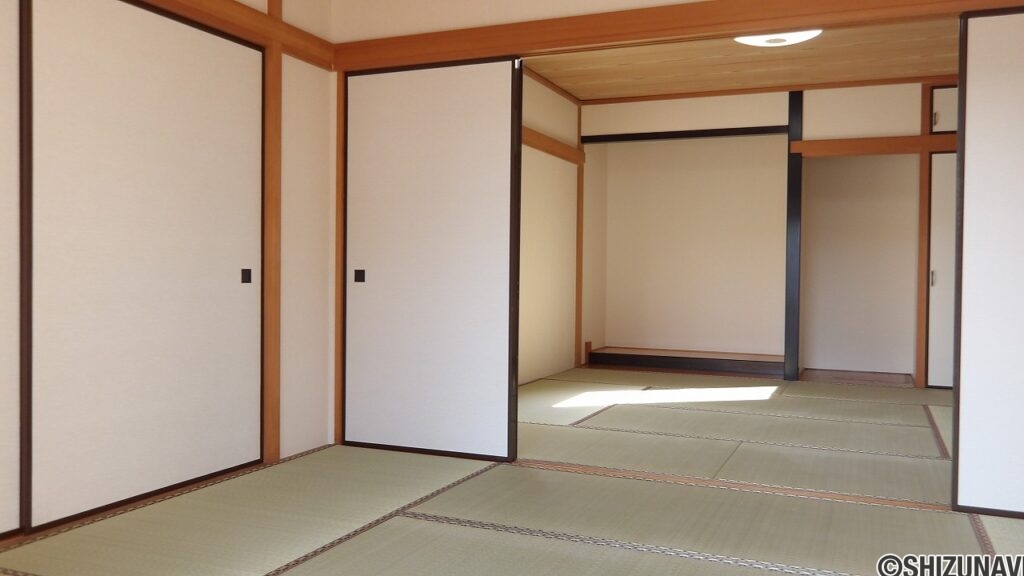 和室続き間（6畳、8畳）畳表替え・障子、襖張替え