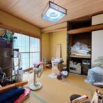 【1階7帖　和室】残置物処分とクリーニングを行います。