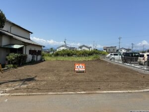 富士市大淵　売り土地　現地外観