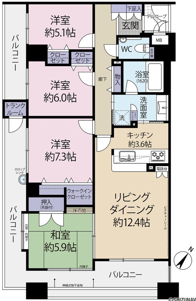エストメール北安東206号室