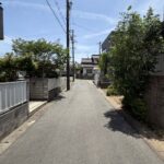 前面道路　南向き