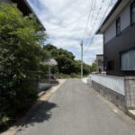 前面道路　北向き