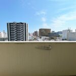 【眺望】8階ならではの開放的な眺望が魅力です。バルコニーからは、浜松市の街並みを一望でき、日々の暮らしに心地よい景色をお楽しみいただけます。