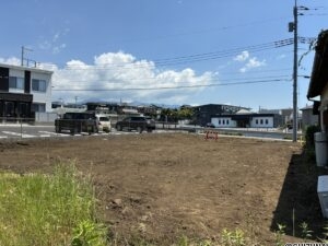 富士市大淵　売り土地　現地外観