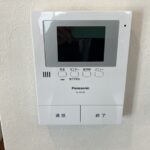モニター付きインターホンでセキュリティーも安心です。