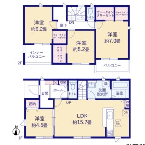 【2026年7月完成予定】浜松市中央区芳川町　4LDK　長期優良認定住宅の物件画像