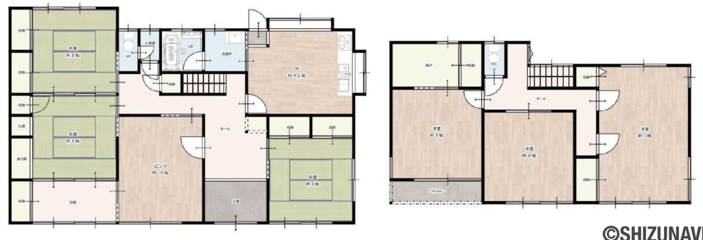 母屋　間取り図