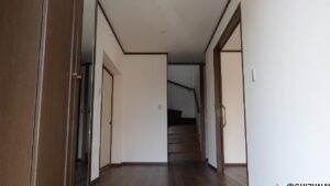 開放的な玄関ホール