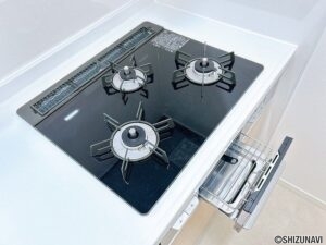 新品交換済みガラストップコンロ