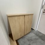新品交換済み下駄箱